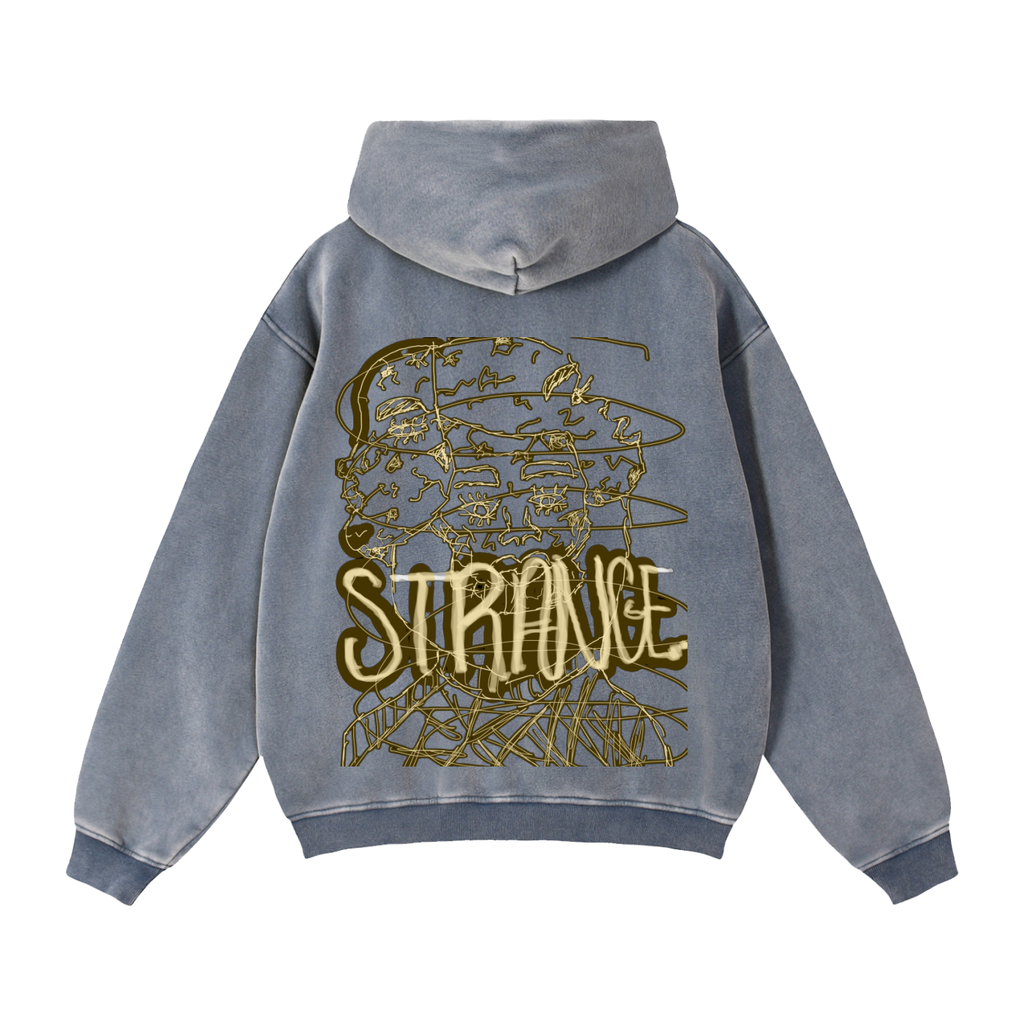 Zip-Through Boxy Fleece Hoodie