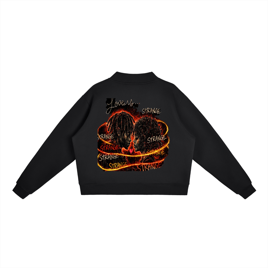 Essential Fleece Mock-Neck Crew Sweatshirt