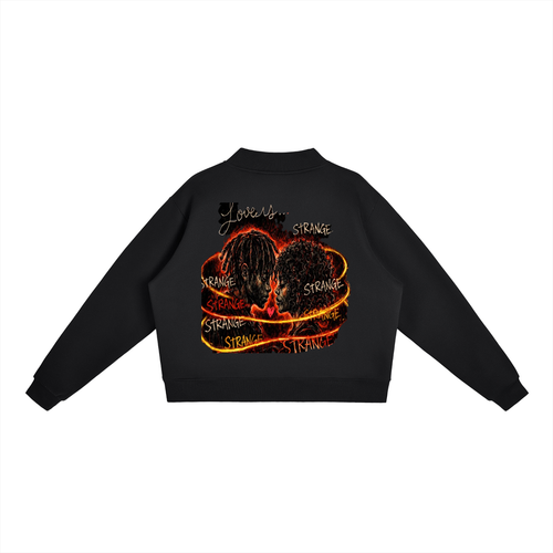 Essential Fleece Mock-Neck Crew Sweatshirt